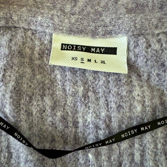 Purple CottageCore Soft Crop Sweater - Picture 9 of 11